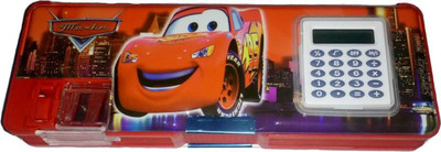 

HALO NATION Cars Printed Art Plastic Pencil Box(Set of 1, Red)