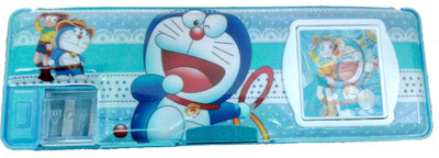 

HALO NATION Doraemon Printed Art Plastic Pencil Box(Set of 1, Blue)