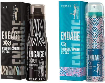 

Engage XX1 and G1 Cologne Spray for Men and Women 135ML Each (Pack of 2) Eau de Parfum - 270 ml(For Men & Women)