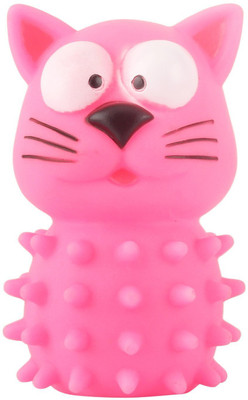 

SRI Natural Rubber Colorful Cute Face Dog Squeaky Fun Toy for Puppy Rubber Squeaky Toy For Dog & Cat