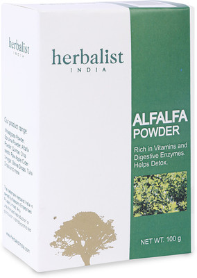 Herbalist Alfalfa powder 100 Grams Plant-Based Protein(100 g, NA)