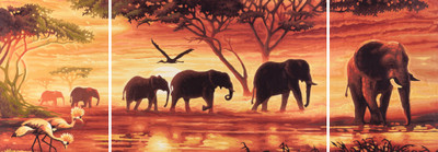 

Noris Tript. Puzzle 2000 Caravan Of Elephants(2000 Pieces)
