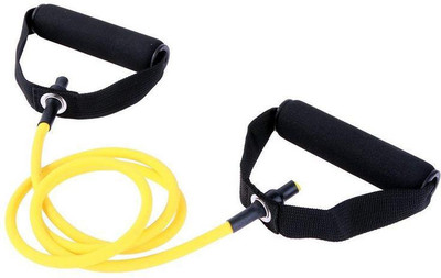 

Leosportz Toning Tube Resistance Tube With Foam Handles For Exercise And Fitness Resistance Tube(Yellow)