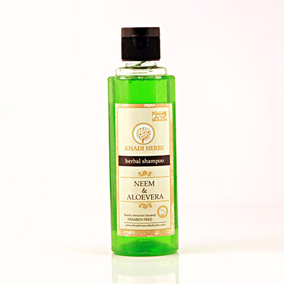 

khadi herbs Neem & Aloevera Herbal Shampoo, 210ml(210 ml)