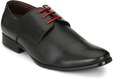

Peponi Stylish Black Synthetic Leather Alberto Taskin Formal Shoes Corporate Casuals For Men(Black