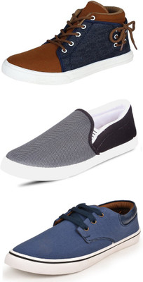 

Trenqs Sneakers For Men(Multicolor, Brown
