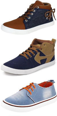 

Trenqs Sneakers For Men(Multicolor, Brown