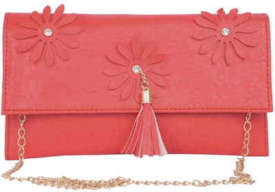 

Aliado Women Casual Red Leatherette Sling Bag