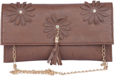 

Aliado Women Casual Brown Leatherette Sling Bag