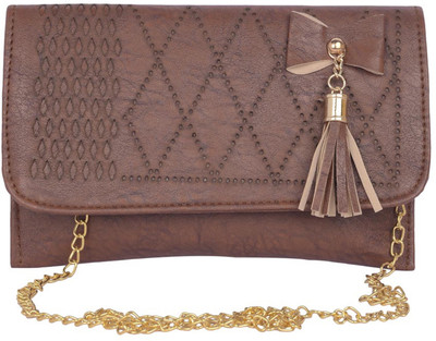 

Aliado Women Casual Brown Leatherette Sling Bag