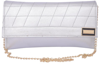 

Aliado Women Casual Silver Leatherette Sling Bag