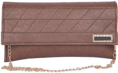 Aliado Women Casual Brown Leatherette Sling Bag