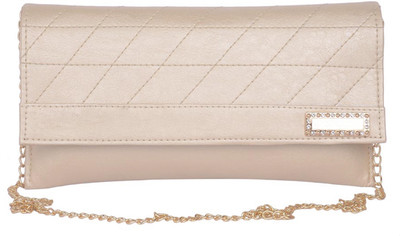 Aliado Women Casual Beige Leatherette Sling Bag