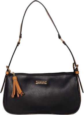 

aaimfa Women Casual Black PU Sling Bag