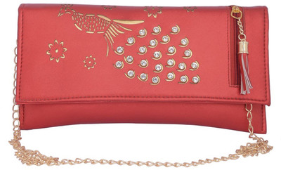 

Aliado Women Casual Red Leatherette Sling Bag