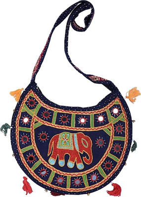 

sadaf design's Girls Formal Multicolor Cotton Shoulder Bag