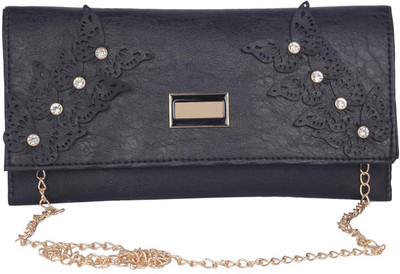

Aliado Women Casual Black Leatherette Sling Bag