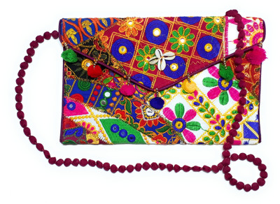 

Unique Fashion Women Evening/Party, Casual, Formal Multicolor Cotton, Silk Sling Bag