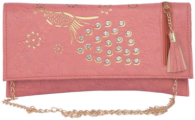 

Aliado Women Casual Pink Leatherette Sling Bag