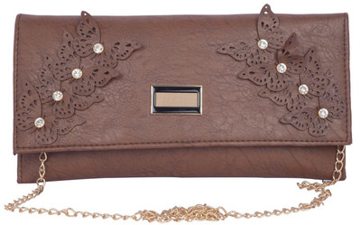 

Aliado Women Casual Brown Leatherette Sling Bag