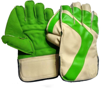 Navex CRICKET KEEPING GLOVES Wicket Keeping Gloves(Green, Beige)