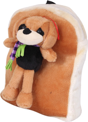 

Tickles Soft toy Dog School Bag - 30 cm(Brown)