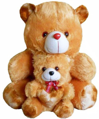 

Fun & Joy Lovely Brown Mother & Baby Teddy Bear - 60 cm(Brown)
