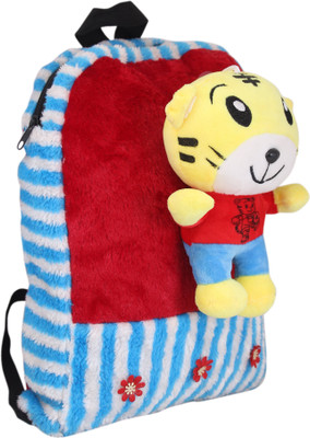 

Tickles Tiger Soft toy School Bag - 30 cm(Red)