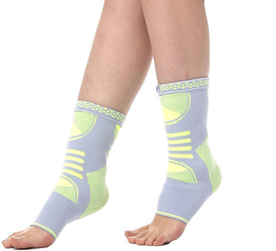 

Ragefrenzy Breathable Ankle Support with Silicon Gel Pad Ankle Support (XL, White, Yellow)