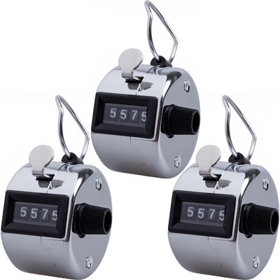 

Stealodeal Silver Stainless Metal 4 Digit Manual |Pack of 3| Digital Tally Counter(Silver Pack of 3)