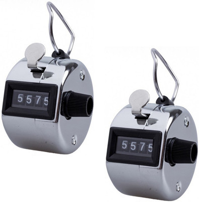 

Stealodeal Silver Stainless Metal 4 Digit Manual |Pack of 2| Digital Tally Counter(Silver Pack of 2)