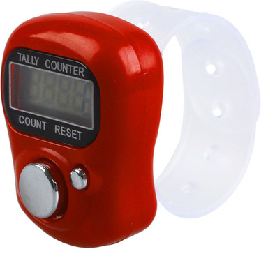 StealODeal Red Electronic Finger Digital Tally Counter(Red Pack of 1)
