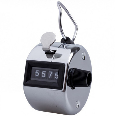 

Stealodeal Silver Stainless Metal 4 Digit Manual Digital Tally Counter(Silver Pack of 1)