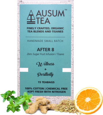 

Ausum After 8 (Tea Bags) | Apple, Orange, Peppermint, Fennel, Ginger Herbal Tea Bags(105 g, Pouch)