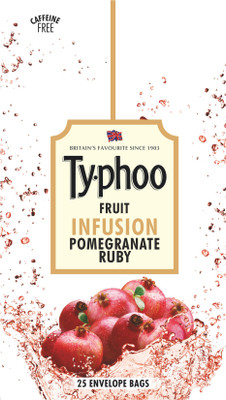 

Typhoo Fruit Ruby Pomegranate Infusion Tea Bags(25 Bags, Box)