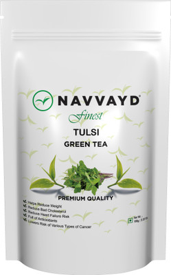 

Navvayd Tulsi Green Tea 100 gm (40 cups) | Handcrafted High Grown Green Tea blends Tulsi Green Tea Pouch(100 g)