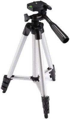 

ALONZO 3110 Portable & Foldable Camera Mobile Tripod With Mobile Clip Holder Bracket , Fully Flexible Mount Cum Tripod , Standwith Three-dimensional Head & Quick Release Plate Only 150 gm For Smartphones, Action & DSLR Cameras Tripod(Silver, Supports Up t