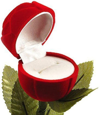 

AASA Velvet Rose Love Ring Box for Valentines Day Gift for Girlfriend And Boyfriend - Red Rose Gift ring box Vanity Box(Red)