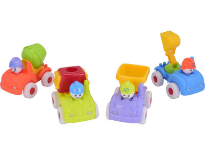 

Aarushi Unbreakable Automobile Trucks Construction Machine Toys Set For Kids(Multicolor)