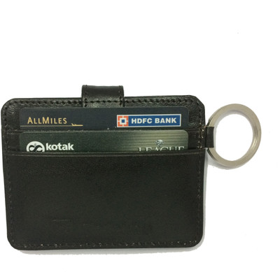 

Firdekho Men Black Genuine Leather Card Holder(4 Card Slots), Deep brown