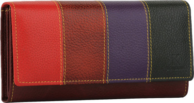 

K London Women Multicolor Genuine Leather Wallet(4 Card Slots)