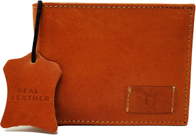 

Wildmount Men Tan Genuine Leather Wallet(6 Card Slots)