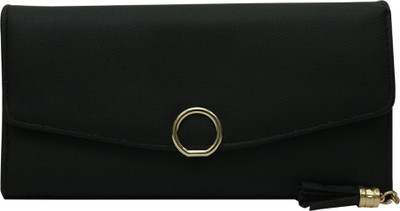 

Cidky Women Black Artificial Leather Wallet(4 Card Slots), Trendy black