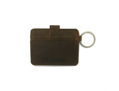 

Firdekho Men Brown Genuine Leather Card Holder(4 Card Slots), Tan brown