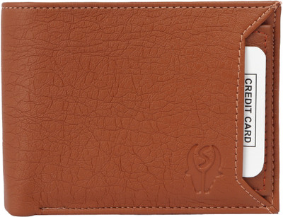 

samtroh Men Tan Genuine Leather Money Clip(6 Card Slots)