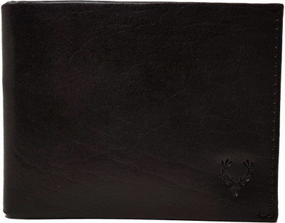 

Wildmount Men Black Genuine Leather Wallet(8 Card Slots)