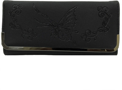 

Ferishta Women Black Artificial Leather Wallet(6 Card Slots)