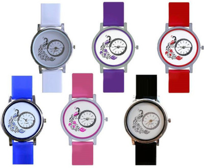 

Infinity Enterprise new stylist peacock dial multicolor Watch - For Girls