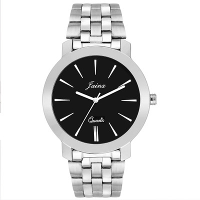 

JAINX JM297 Black Dial Silver Watch - For Men