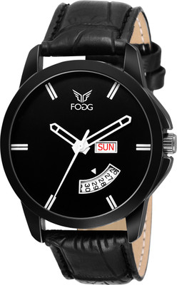 

Fogg 1148-BK Black Day and date Watch - For Men